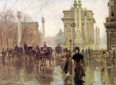 The Dewey Arch, Madison Square Park, c.1900 by Paul Cornoyer